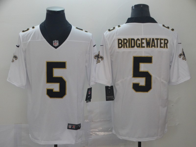 Men's New Orleans Saints Teddy Bridgewater #5 White Jersey
